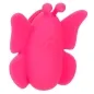 Preview: Pink butterfly-shaped object with rounded wings and antennae.