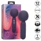 Preview: Purple massager with packaging, 12 functions, silicone, waterproof, USB rechargeable, 1 year warranty.