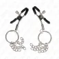 Preview: O-Ring Nippelklemme Und Kleine Kette Silber 6cm – Kink