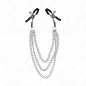 Preview: Nipple clamps with 3 chains, silver, 20/23/28cm – Kink