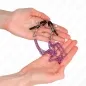 Preview: Nipple clamps with 3 chains, purple, 20/23/28cm – Kink