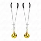 Preview: Bell-shaped nipple clamps, gold, 7cm – Kink