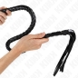 Preview: KINK - SCHLANGENPEITSCHE MIT SCHWARZEM HANDRING 65 CM