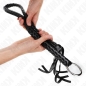 Preview: KINK - SCHLANGENPEITSCHE MIT SCHWARZEM HANDRING 65 CM