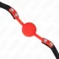 Preview: Red silicone ball 4cm gag 60 x 2cm – Kink