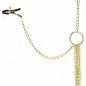 Preview: 4 Adjustable Nipple and Clitoral Clamps, Gold – Kink