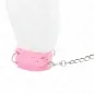 Preview: Halsband Mit Leine 65cm Mit Einschränkungen Rosa – Kink
