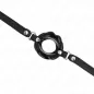 Preview: Lip 8cm Knebel Mit Schwarzem Kunstlederband – Kink