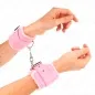 Preview: Handgelenkfesseln Rosa Mit Rosa Leine – Kink