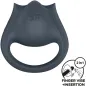 Preview: Black 2-in-1 finger vibration device with ergonomic design and insertion option.