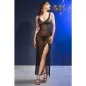 Preview: Langes Babydoll & Tanga Schwarz Xl – Chilirose