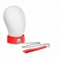 Preview: Halskette Mit Leine 65cm Mit Breitem Roten Band – Kink
