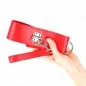 Preview: Halskette Mit Leine 65cm Mit Breitem Roten Band – Kink