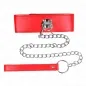 Preview: Halskette Mit Leine 65cm Mit Breitem Roten Band – Kink