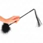 Preview: Silicone whip with feathers for tickling, 47cm – Kink