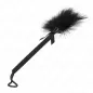 Preview: Nylonseilstab Mit Kitzelfedern Und Schwarzer Schleife 25cm – Kink