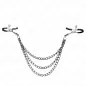Preview: Nippelklemmen Mit 3 Ketten Schwarz 20/23/28cm – Kink