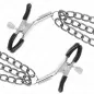 Preview: Nippelklemmen Mit 3 Ketten Schwarz 20/23/28cm – Kink