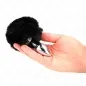 Preview: Edelstahl-Plug 7 X 3cm Mit Schwarzem Schwanz Aus Kunstfell – Kink
