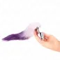 Preview: Anal Plug Größe L 10 X 4cm Mit Kunststoffschwanz Lila – Kink