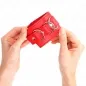 Preview: 3 D-Ring Handgelenkfesseln Verstellbar Rot – Kink