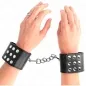 Preview: Handgelenkfesseln Mit Druckverschluss Schwarz – Kink