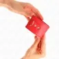 Preview: Wrist cuffs with lock closure, red – Kink