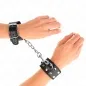 Preview: Bracelets with Double Row of Adjustable Rivets Black – Kink