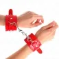Preview: GlãNzende Handmanschetten Rot Verstellbar 23-33cm – Kink