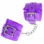 Preview: Padded wrist cuffs with holes, purple – Kink