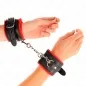 Preview: Premium Handgelenkfesseln gefüttert Rot – Kink