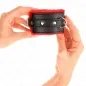 Preview: Premium Handgelenkfesseln gefüttert Rot – Kink