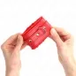 Preview: Premium Handgelenkfesseln gefüttert Rot – Kink