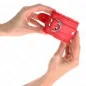 Preview: gefütterte Handgelenkfesseln Rot – Kink