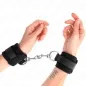 Preview: Black Adjustable Wrist Cuffs 18-35cm x 6cm – Kink