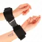 Preview: Nylon Bind Handcuffs with Velcro Fastener, Red and Black – Kink