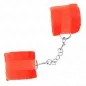 Preview: Beginner Pelzhandmanschetten Rot 30 X 7cm – Kink
