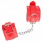 Preview: Einfache Handgelenksfesseln Rot – Kink