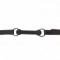 Preview: Bone gag with faux leather strap, black – Kink