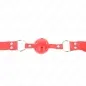 Preview: Complete Red Hollow Ball Gag 62 x 2 cm – Kink
