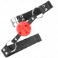 Preview: Breathable 4cm Ball Gag with Double Rivet Red – Kink