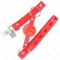 Preview: KINK - TPE-BALL 4 CM KNEBEL MIT ROJO-SCHLOSS 60 x 2 CM