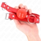Preview: KINK - TPE-BALL 4 CM KNEBEL MIT ROJO-SCHLOSS 60 x 2 CM