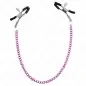 Preview: Perlenkette Nippelklemmen Lila 30cm – Kink