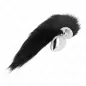 Preview: Anal Plug Size L 10 x 4 cm with Plastic Tail Black – Kink