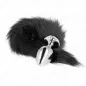 Preview: Anal Plug Size L 10 x 4 cm with Plastic Tail Black – Kink