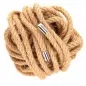Preview: A coiled rope made of natural fibers with two silver end caps.