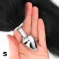 Preview: Analplug Größe S 7 X 3cm Mit Schwanz 40cm Schwarz – Kink