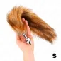 Preview: Anal plug size S 7 x 3 cm with 40 cm tail, brown – Kink
