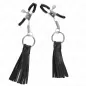 Preview: Faux leather tassel nipple clamps 6cm – Kink